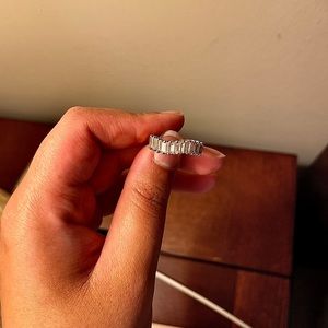 Vintage CZ baguette ring